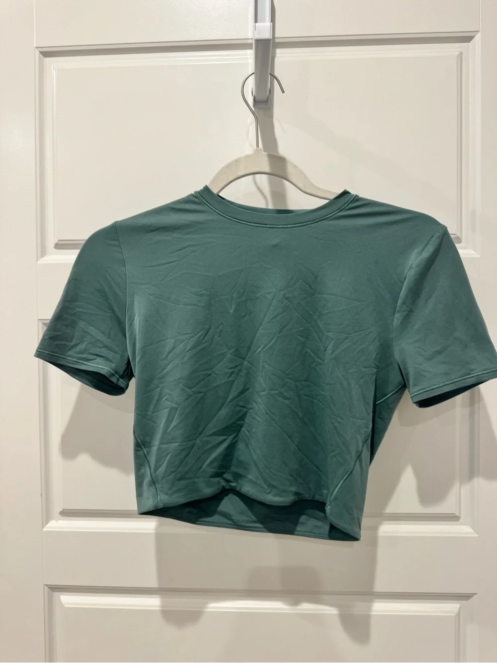 lululemon athletica Short Sleeve Cropped Crew Tee - Teal